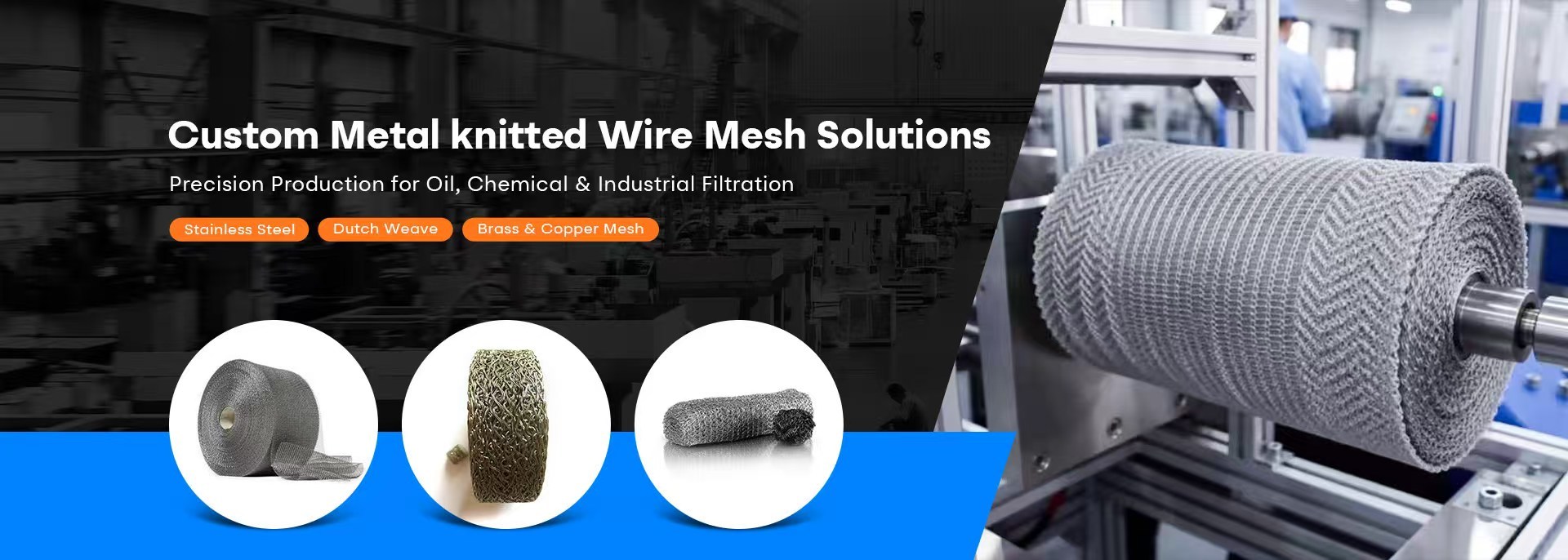 품질 뜨개질을 한 철망사 공장