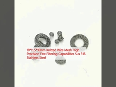 18*11.5*10mm 짜인 와이어 메시 고 정밀 미세한 필터링 능력 Sus 316 스테인리스 스틸