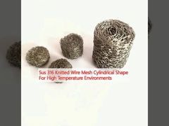 Sus 316 높은 온도 환경을위한 짜인 와이어 메시 실린더 모양