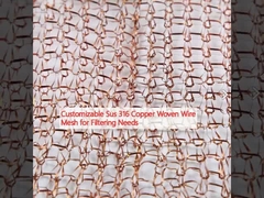 필터링 필요를 위해 맞춤형 Sus 316 구리 직물 철망