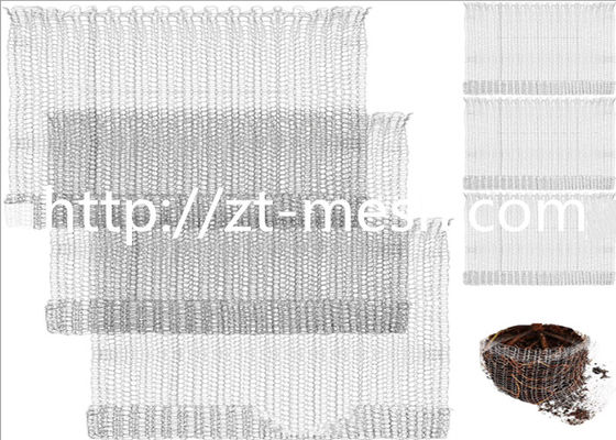 자동차 산업을 위한 은 스테인리스 뜨개질을 한 철망사 금속 메시 0.23mm 직경