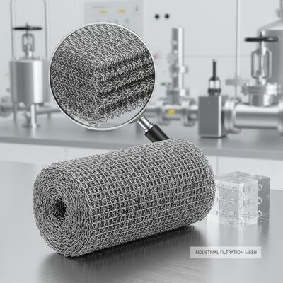 유연한 20*60mm 압축 니트 와이어 메쉬는 산업 응용 분야에서 탁월한 여과 및 구조적 안정성을 제공합니다.