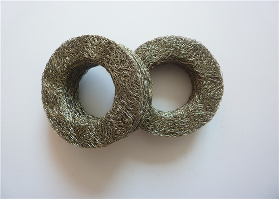 0.09 밀리미터 - 0.55 밀리미터 OD30mm 원통 반대 진동 장착대 SS304 SS316 압축된 와이어 메쉬