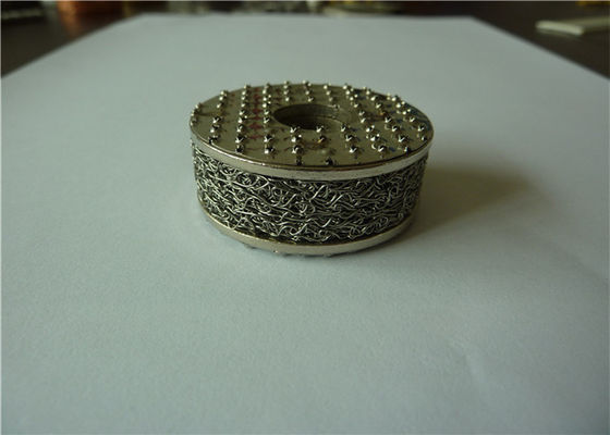 Dia 50*20mm 놋쇠는 니트 메쉬 98% 필터 정사각형 홀을 압축했습니다