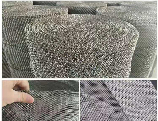 정확성 폭 400 밀리미터 SS316L 주문 제작되 짜는 금속 편직 와이어 메쉬 필터 복수선