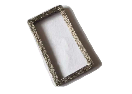 AISI304 14X10mm은 눈 거품 창 필터를 위한 편직 와이어 메쉬를 압축했습니다