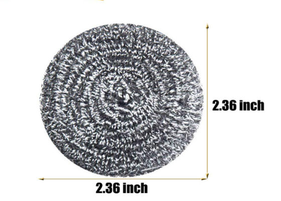 2*6cm 7.5g 스테인레스 강 세척구 / 은 금속 부엌 솔