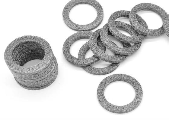 압축된 편직 와이어 메쉬 316l Od160 Id70 두께 21 밀리미터를 특화하세요