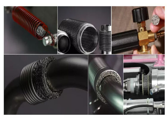 200 마이크론은 편직 와이어 메쉬 304 316 스테인레스 강을 압축했습니다